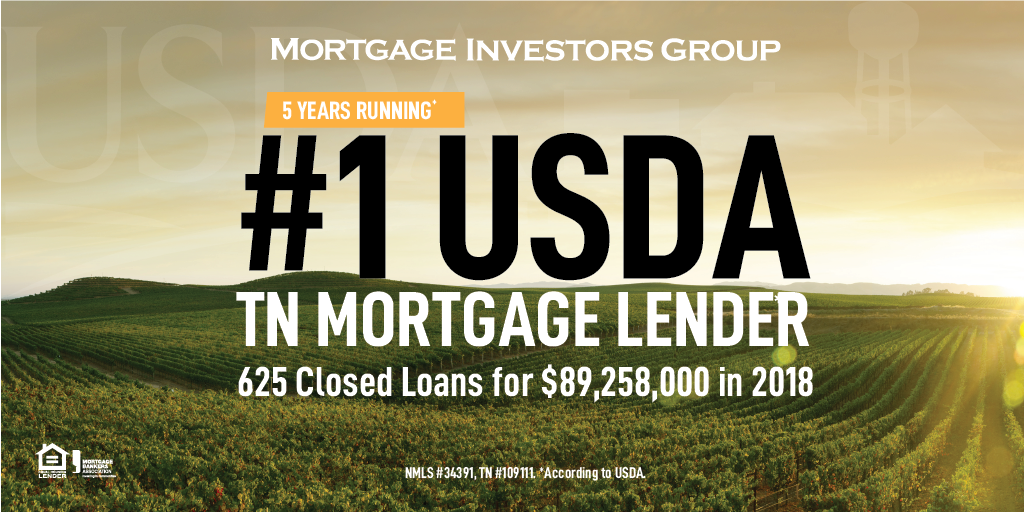 MIG named #1 TN USDA lender for the 5th consecutive year