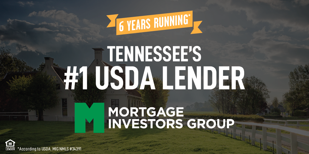 MIG named #1 TN USDA lender for the 6th consecutive year