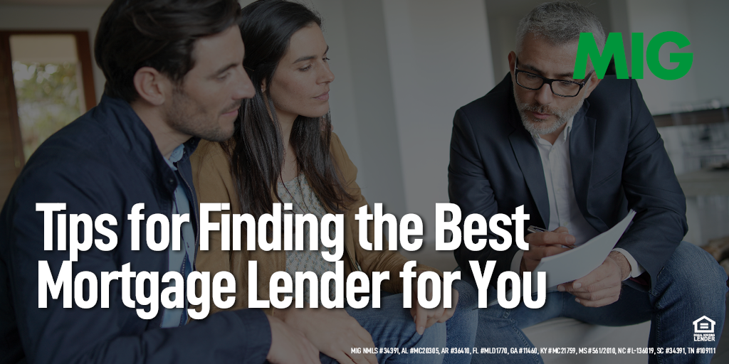 Tips for Finding the Best Mortgage Lender for You