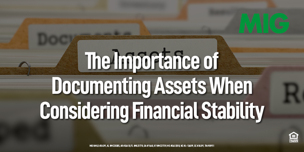 The Importance of Documenting Assets When Considering Financial Stability