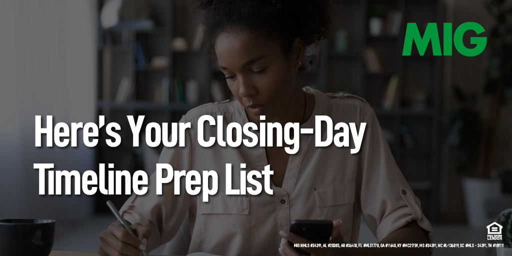 Here’s Your Closing-Day Timeline Prep List