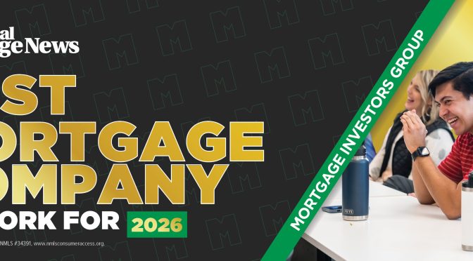 Mortgage Investors Group Named One of the Best Mortgage Companies to Work For in 2026